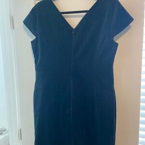 Brooks Brothers green velvet Midi Dress